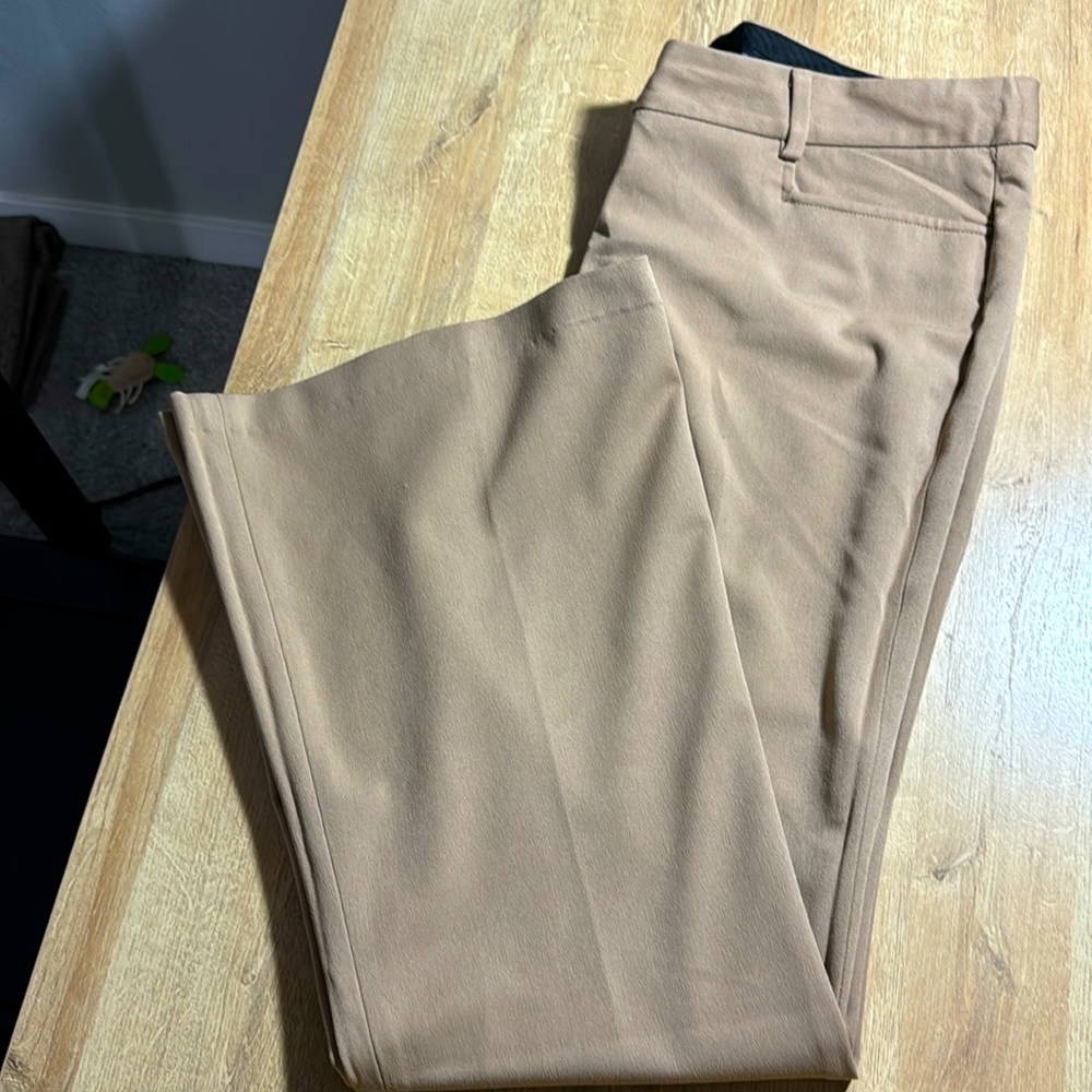 Camel colored flare trousers - Size 12R